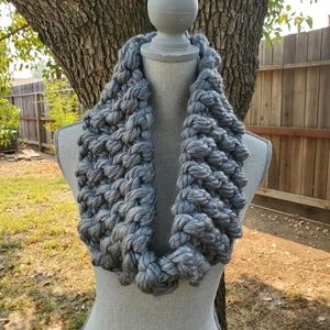 Handmade short infinity scarf
